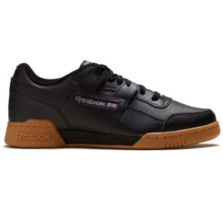 Reebok Workout Plus Shoes - Black/Carbon/Classic Red/Royal/Gum