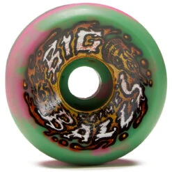 Slime Balls Big Balls 97a Skateboard Wheels - Pink/Green Swirl - 65mm
