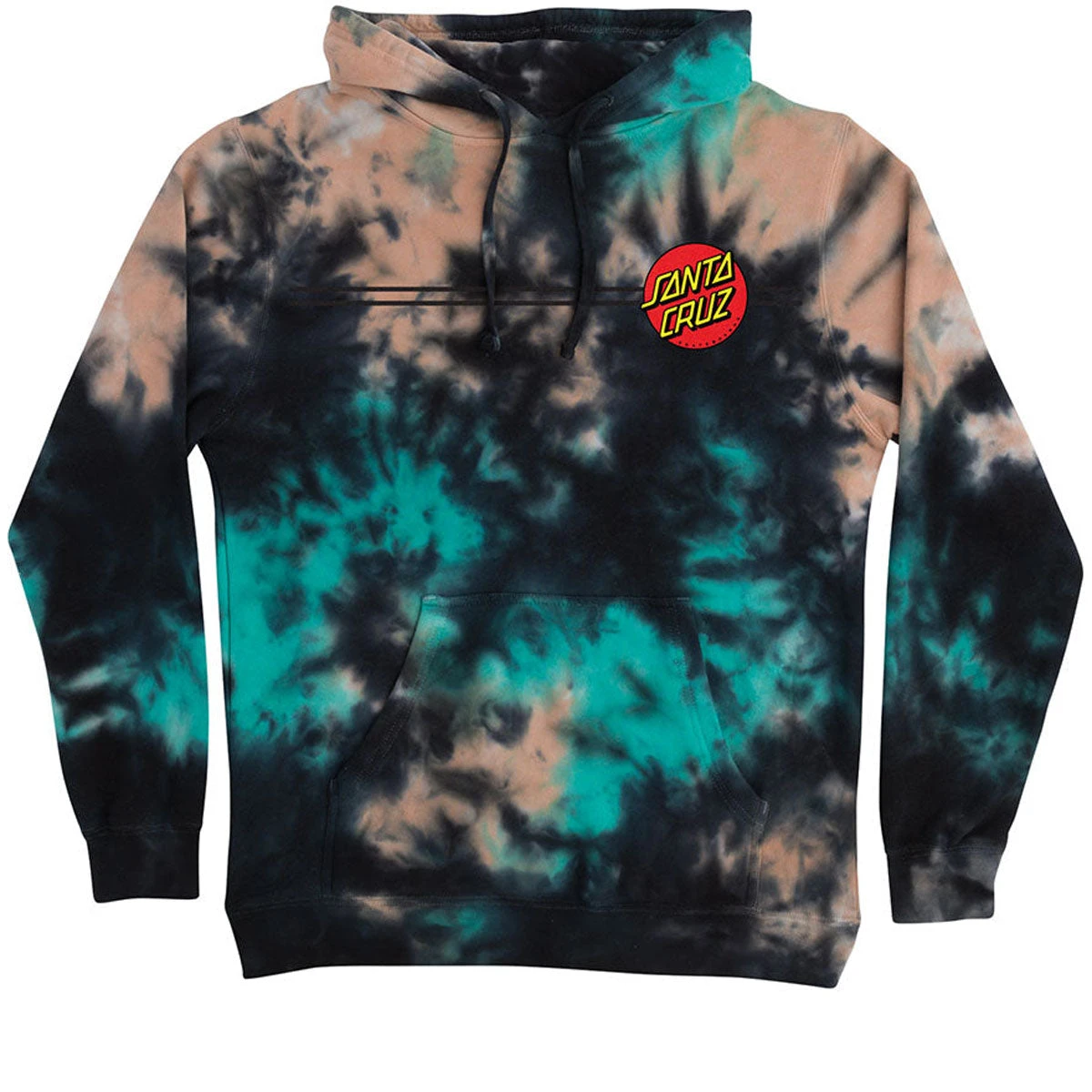 Santa Cruz Classic Dot Hoodie - Blue/Orange Marble