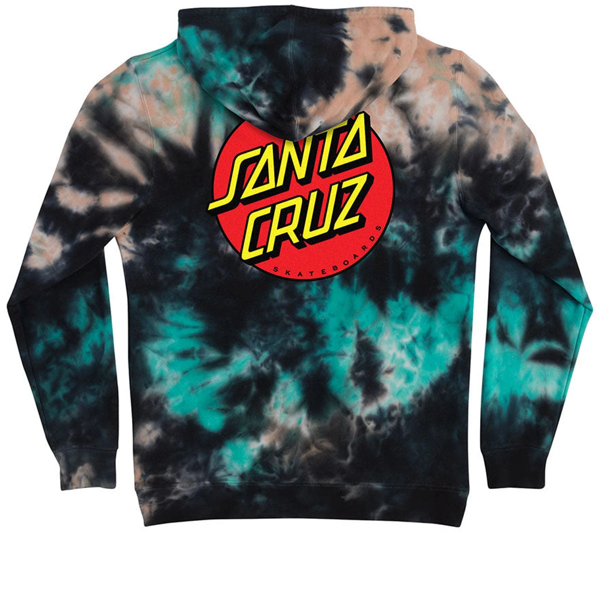 Santa Cruz Classic Dot Hoodie - Blue/Orange Marble - Image 2