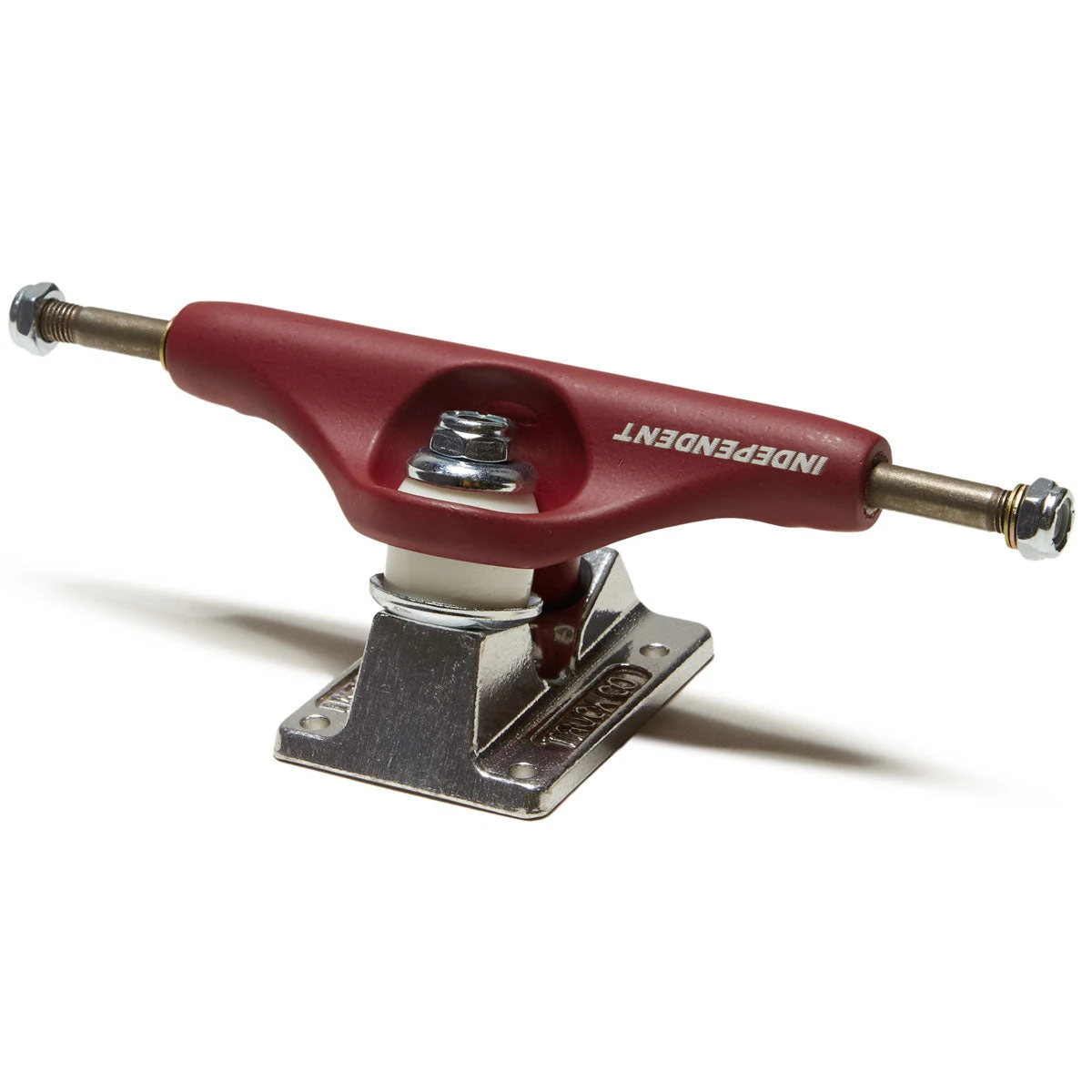 Independent Stage 11 BTG Speed Standard Skateboard Trucks - Burgundy/Silver - 139mm - Image 2