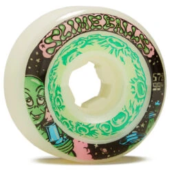 Slime Balls Saucers 99a Skateboard Wheels - White - 57mm