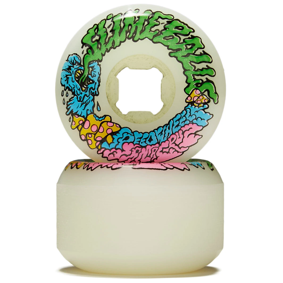 Slime Balls Vomit Mini 97a Skateboard Wheels - White - 53mm - Image 2