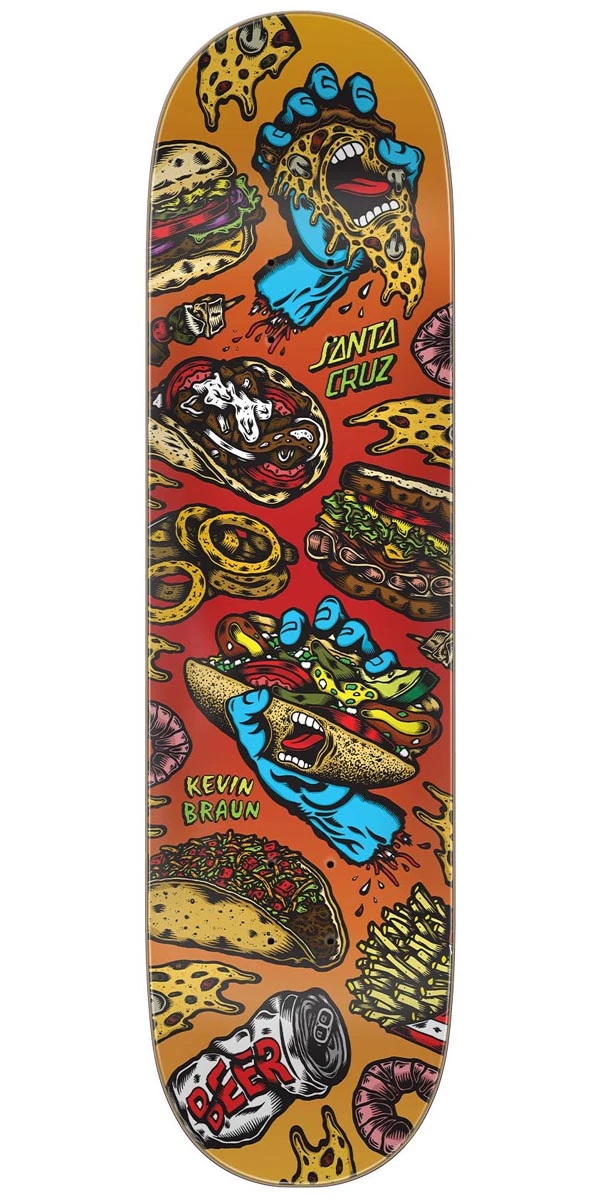 Santa Cruz Braun Snack Everslick Skateboard Deck - 8.25"