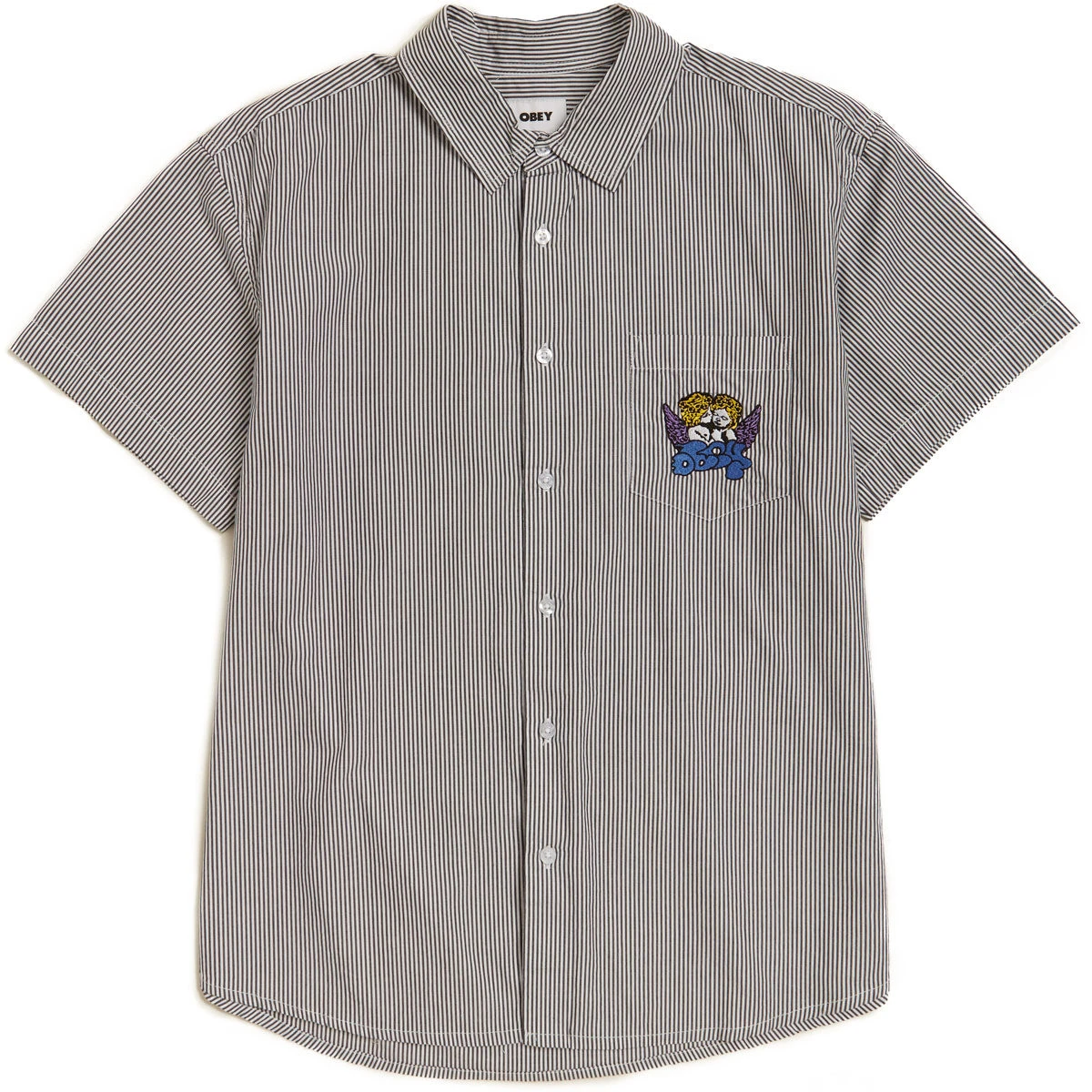 Obey Cherubs Woven Shirt - White Multi