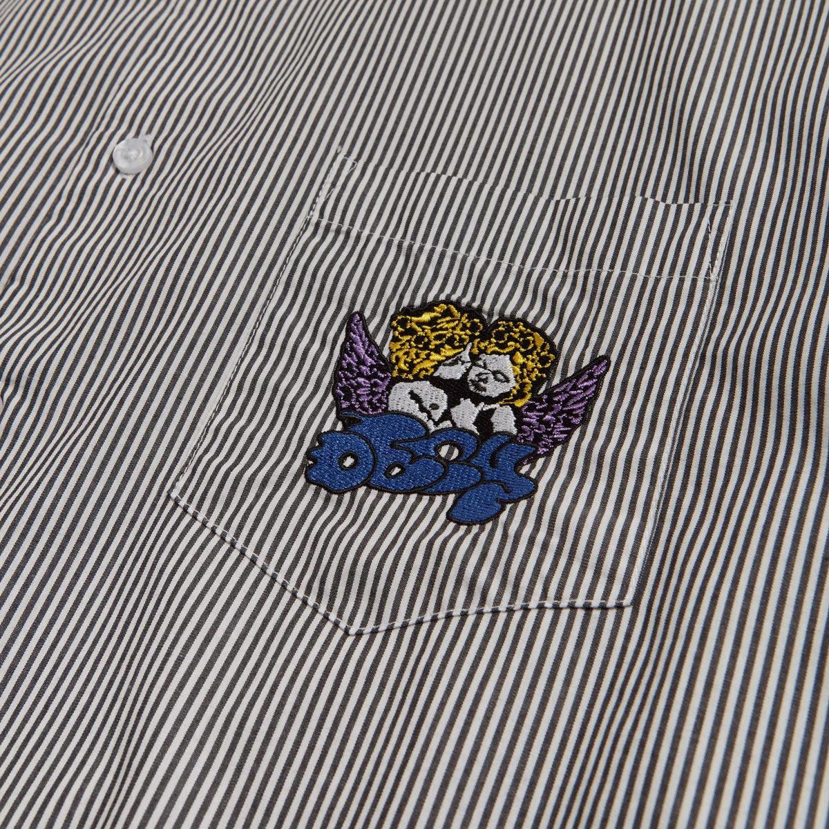 Obey Cherubs Woven Shirt - White Multi - Image 3