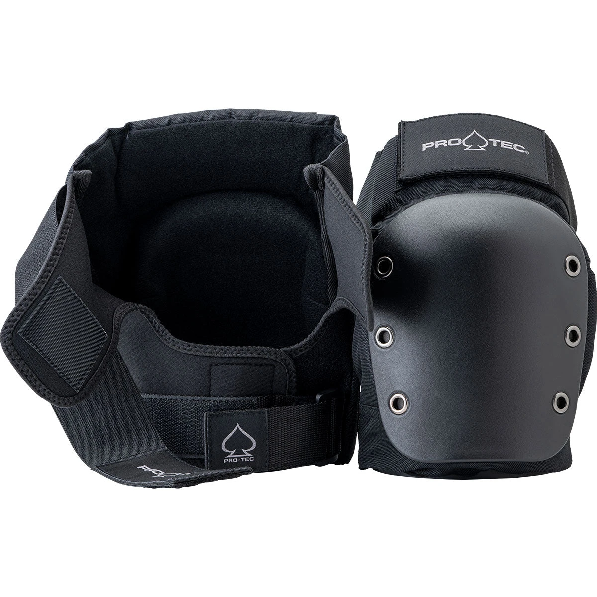 Pro-Tec Street Knee Open Back Pads - Black - Image 2