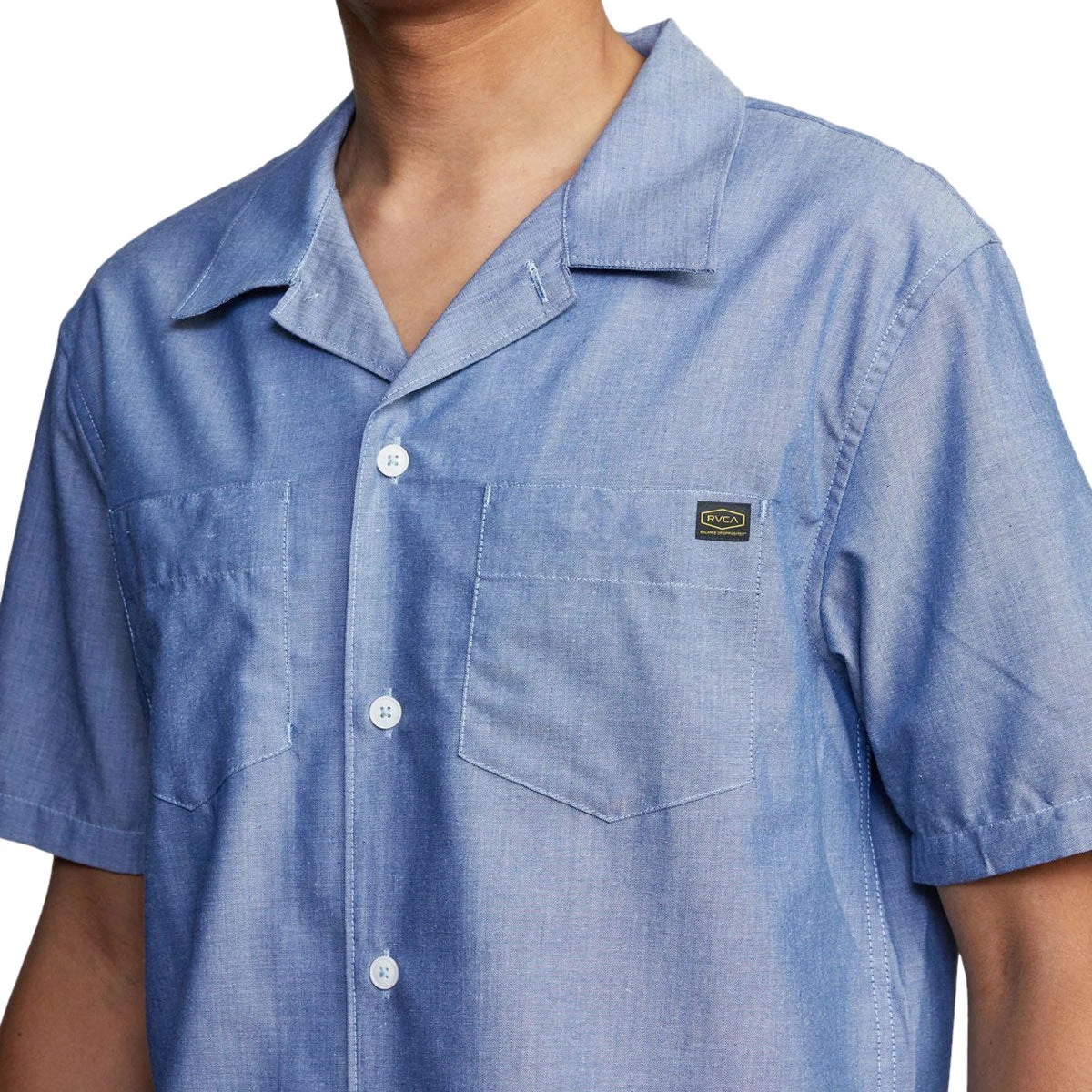 RVCA Day Shifts Shirt - Blue Chambray - Image 3