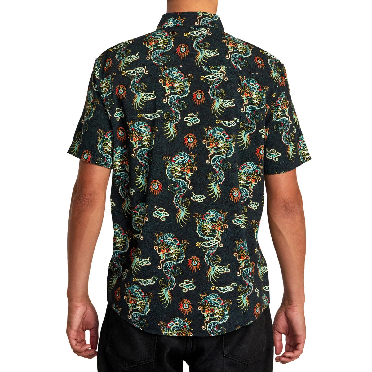 RVCA Neon Dragon Shirt - Black - Image 2
