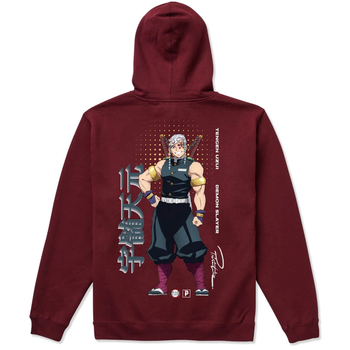 Primitive X Demon Slayer Tengen Hoodie - Burgundy