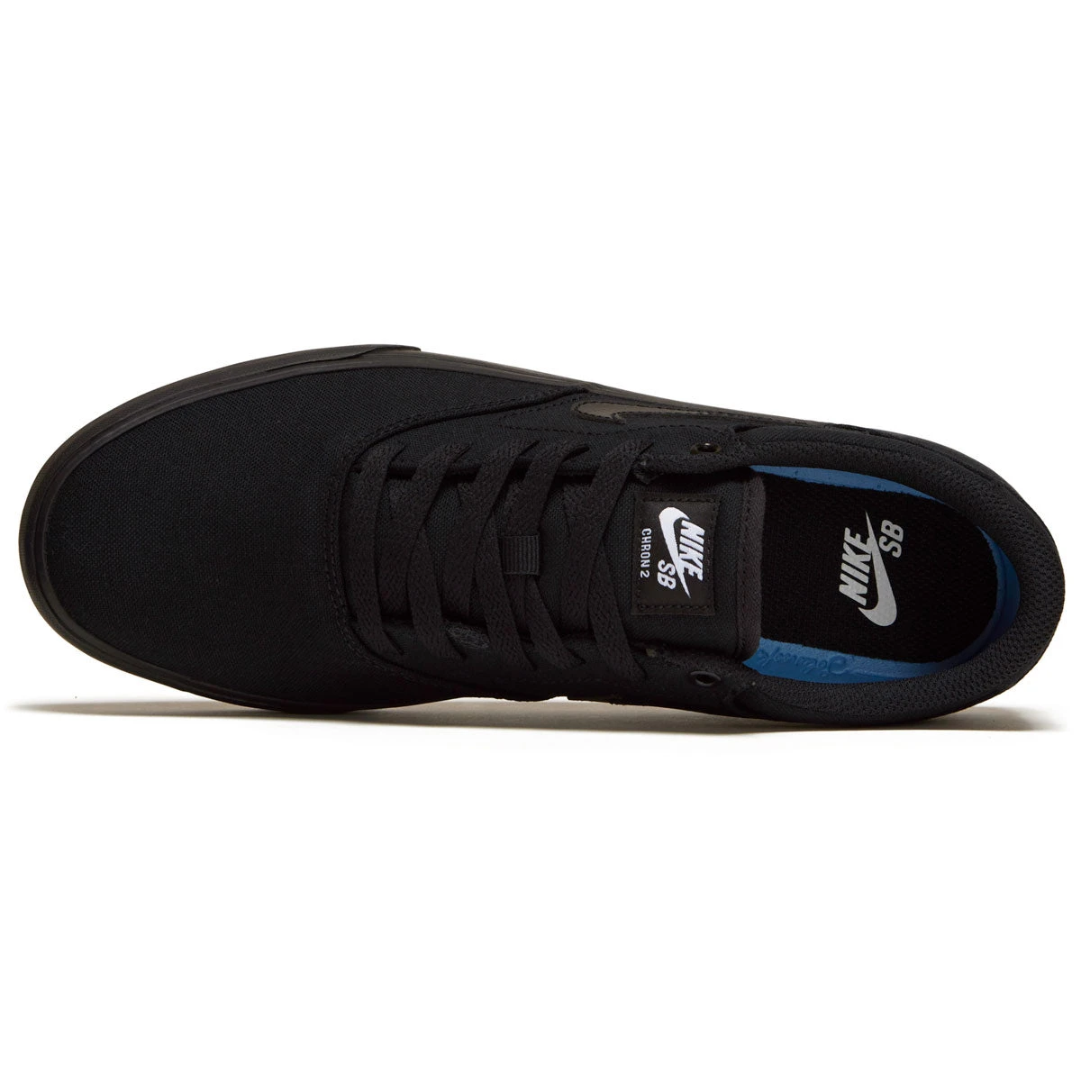 Nike SB Chron 2 Canvas Shoes - Black/Black/Black - Image 3