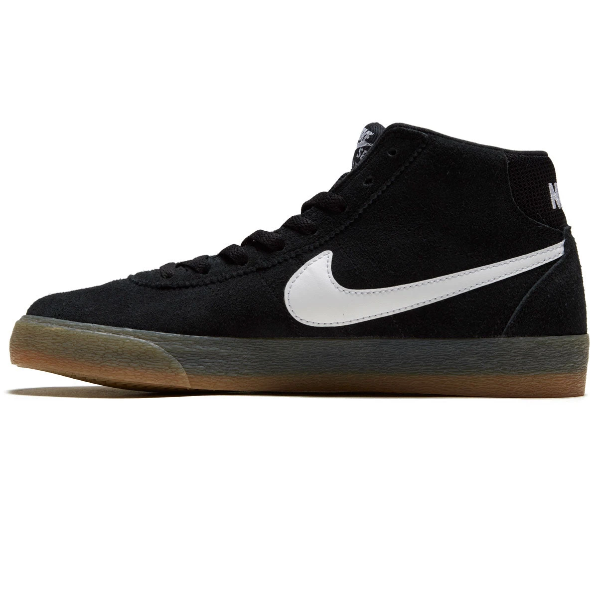 Nike SB Bruin High Shoes - Black/White/Black/Gum Light Brown - Image 2