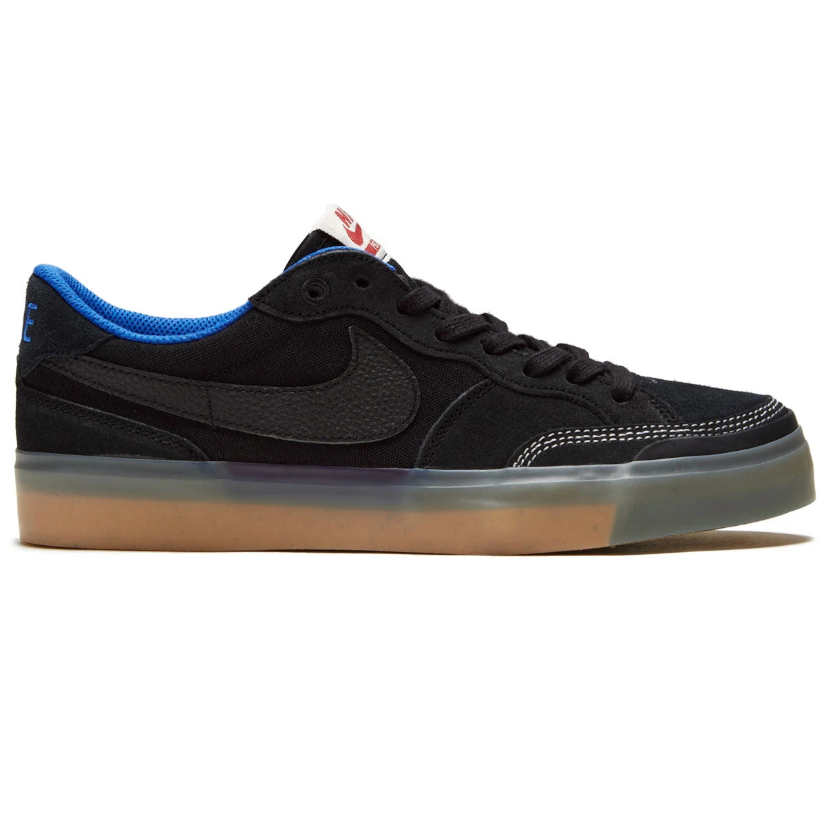 Nike SB Womens Pogo Premium Shoes - Black/Black/Hyper Royal/Gum Light Brown