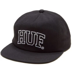 HUF Arch Logo Snapback Hat - Black