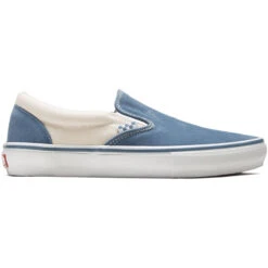 Vans Skate Slip-on Shoes - Cream/Light Navy