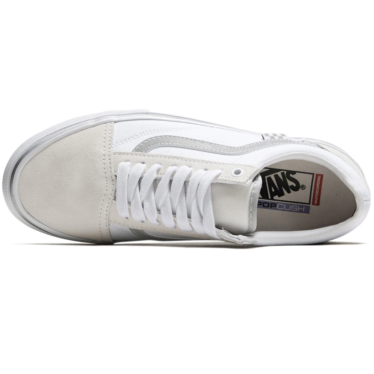 Vans Skate Old Skool Shoes - True White - Image 3