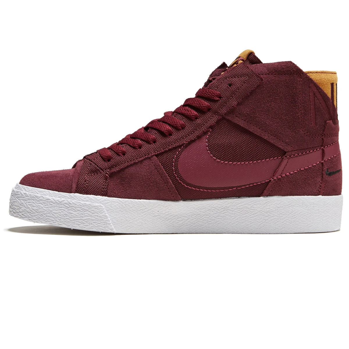 Nike SB Zoom Blazer Mid Premium Shoes - Night Maroon/Rosewood/Night Maroon/White - Image 2