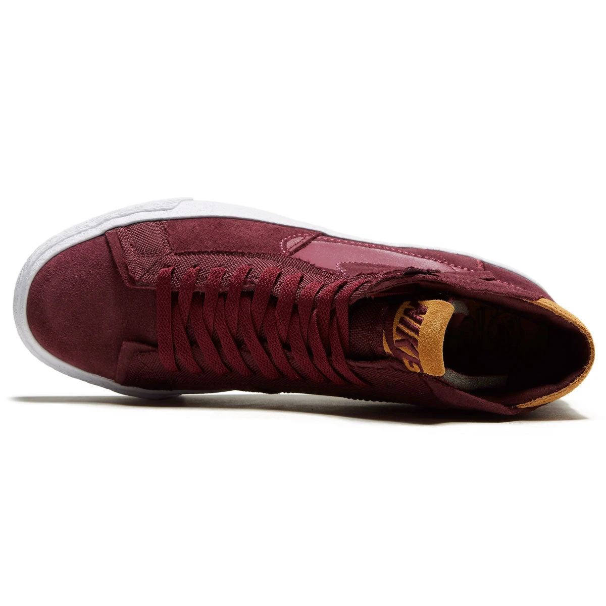 Nike SB Zoom Blazer Mid Premium Shoes - Night Maroon/Rosewood/Night Maroon/White - Image 3