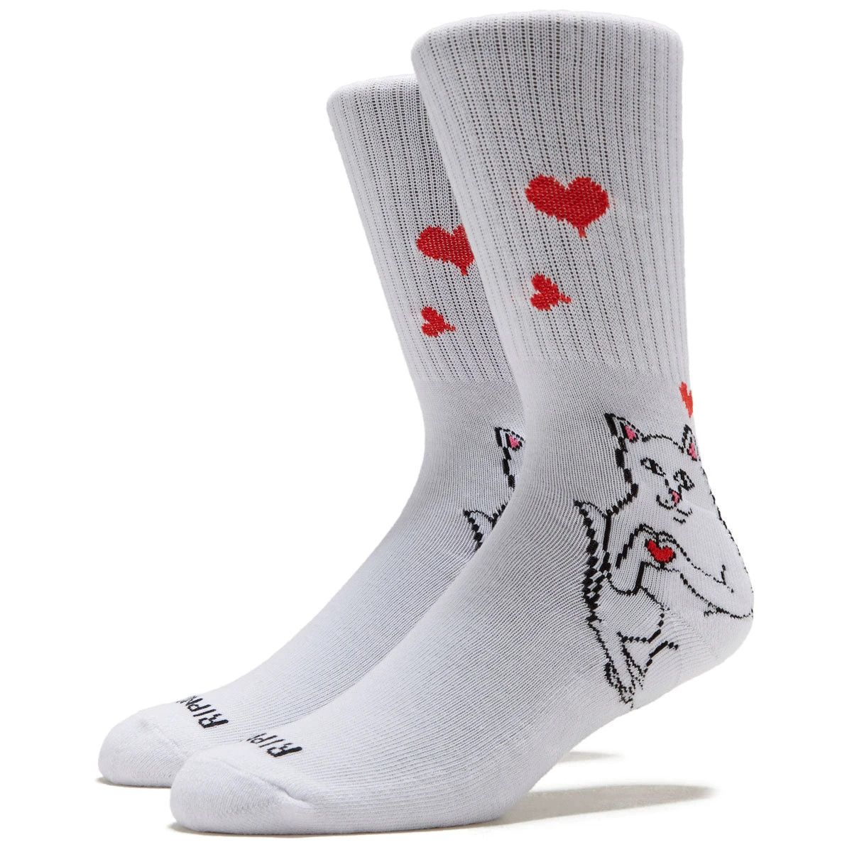 RIPNDIP Nermal Loves Socks - White