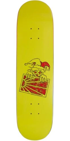 Rassvet Clown Logo Skateboard Deck - Yellow - 8.00"