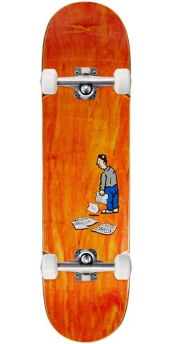Polar Dane Brady News Paper Wheel Wells Skateboard Complete - 8.00"