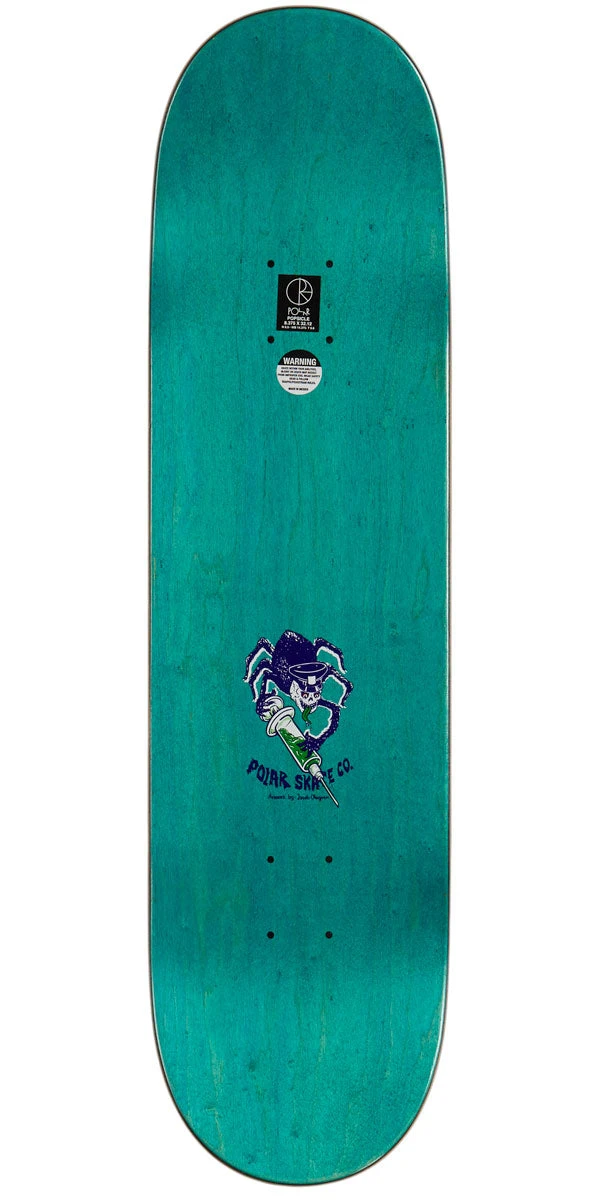 Polar Oskar Rozenberg The Mask Skateboard Deck - Blue - 8.375: - Image 2