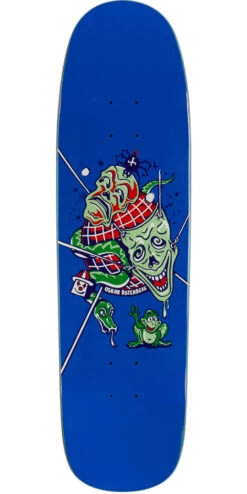 Polar Oskar Rozenberg The Mask On A P9 Skateboard Deck - Blue - 8.625"