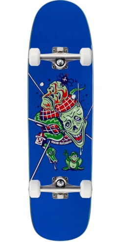 Polar Oskar Rozenberg The Mask On A P9 Skateboard Complete - Blue - 8.625"