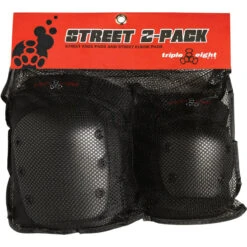 Triple Eight Street 2 Pack Pads - Black