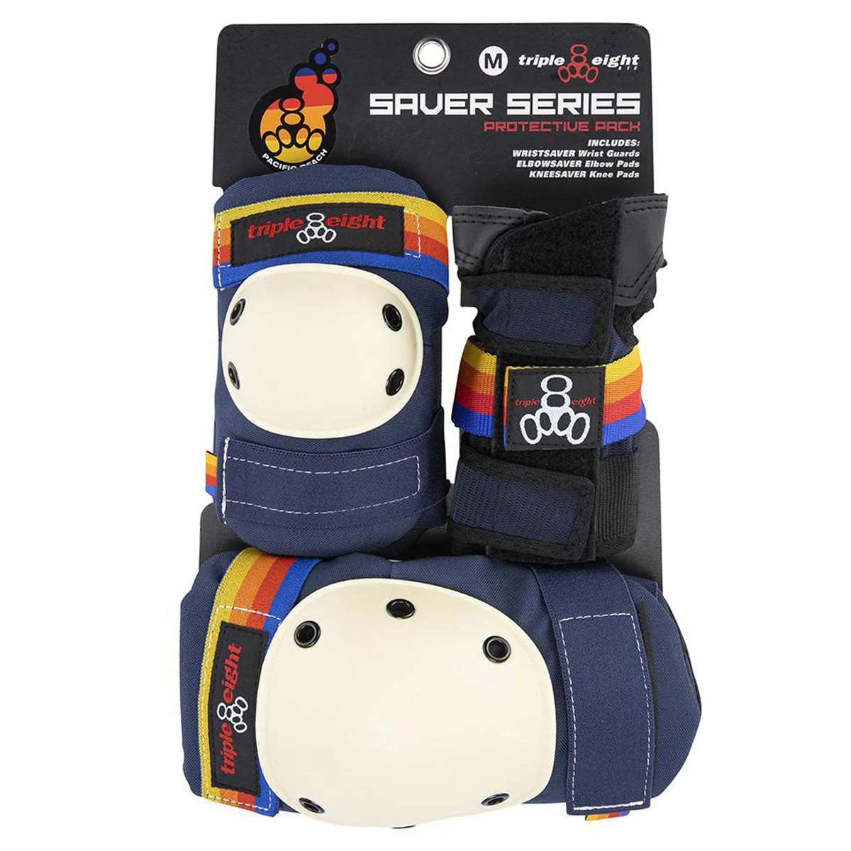 Triple Eight Saver 3 Pack Of Pads - Pacific Beach - Image 2