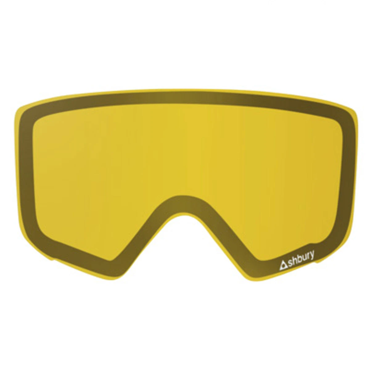 Ashbury Arrow White Triangle Snowboard Goggles - Silver Mirror/Yellow Spare - Image 4