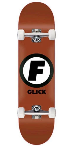Foundation Glick Classic F Skateboard Complete - Rust - 8.00"
