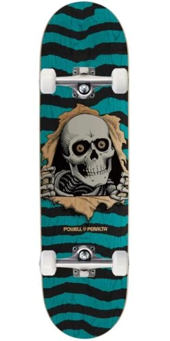 Powell Peralta Powell-Peralta Ripper Skateboard Complete - Natural/Turquoise - 8.25"