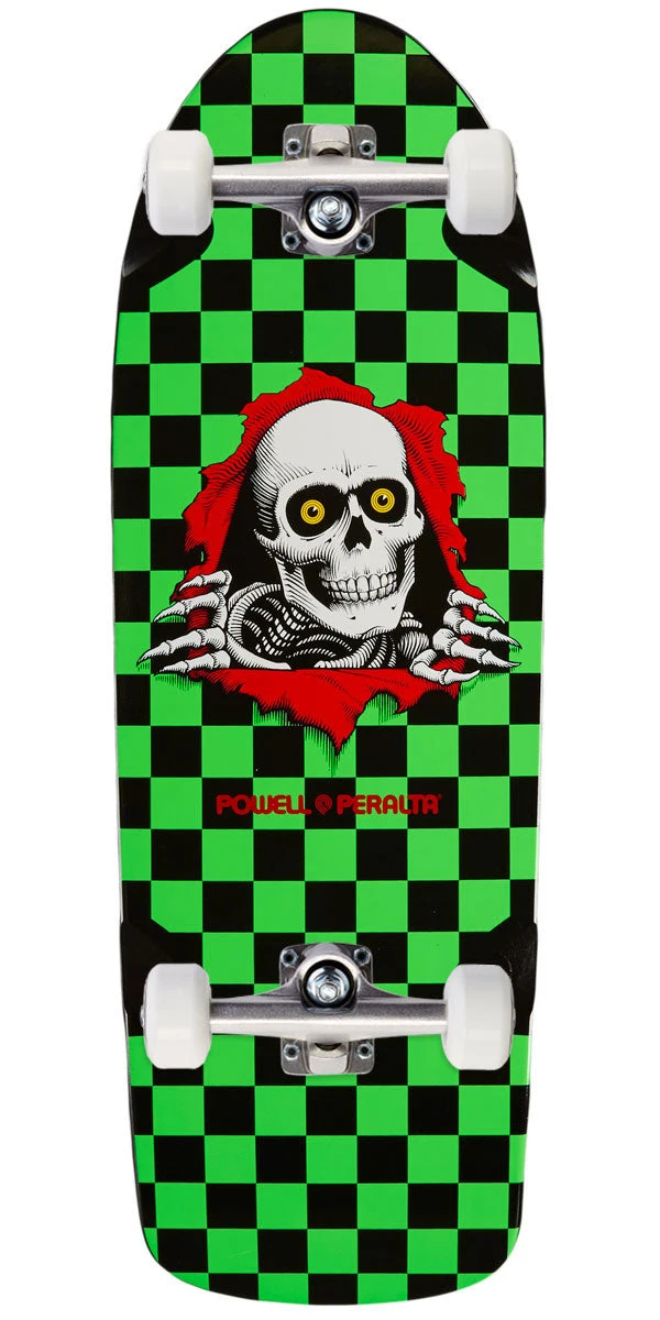 Powell Peralta Powell-Peralta O.G. Ripper Checker '13' Skateboard Complete - Green/Black - 10.00"