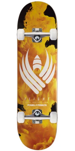Powell Peralta Powell-Peralta Flight Color Burst Shape 245 Skateboard Complete - Yellow - 8.75"