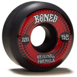 Bones 100s OG Formula Dots V5 Sidecut Skateboard Wheels - Black - 52mm