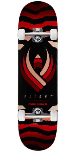 Powell Peralta Powell-Peralta Flight Safari Shape 243 Skateboard Complete - Red - 8.25"