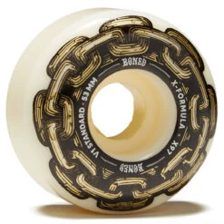 Bones X Formula Gold Chain 97a V1 Standard Skateboard Wheels - 53mm