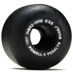 Powell Peralta Mini Cubics 95A Skateboard Wheels - Black - 64mm