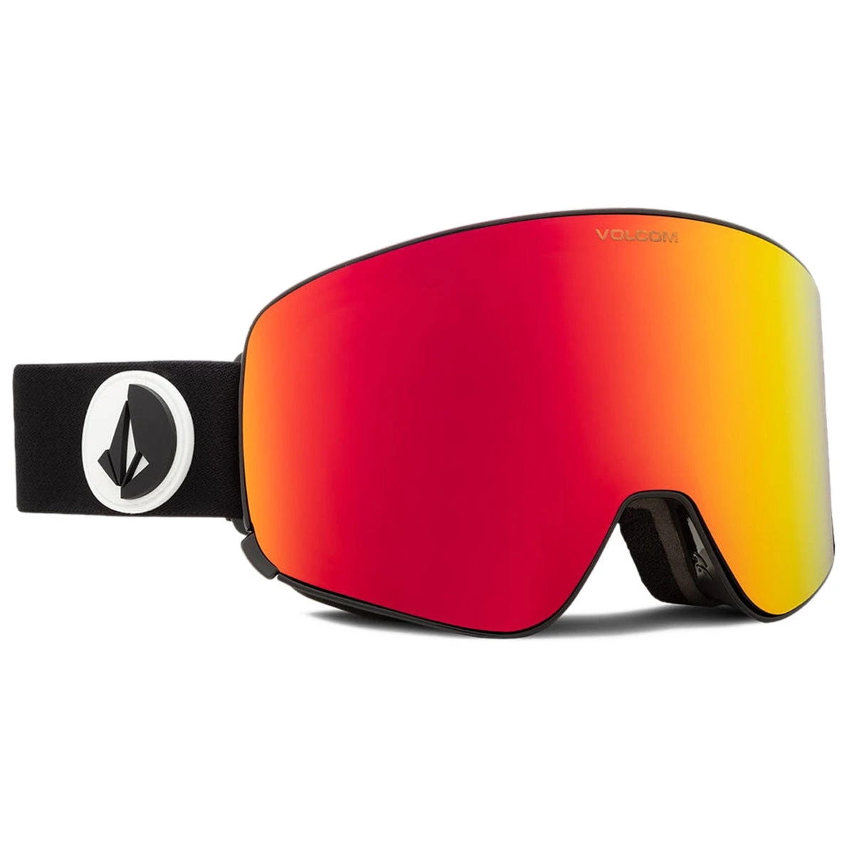 Volcom Odyssey Snowboard Goggles - Gloss Black/Red Chrome - Image 3