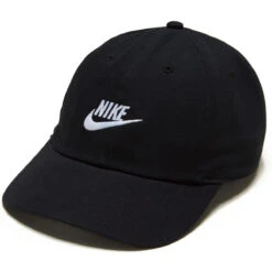 Nike Heritage86 Futura Washed Hat - Black/Black/White