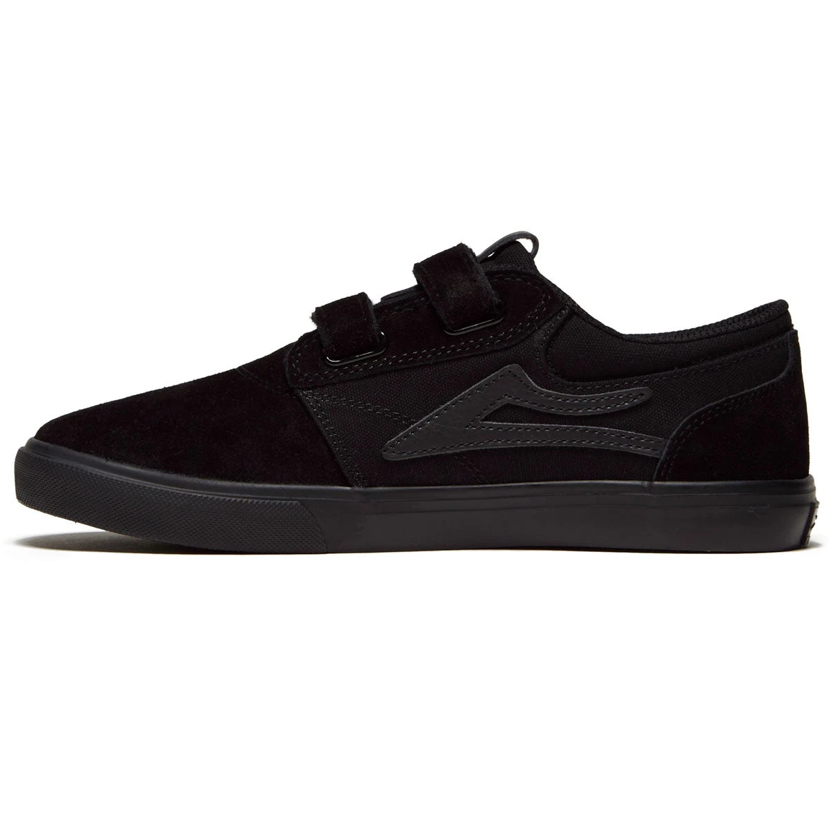 Lakai Youth Griffin Shoes - Black/Black Suede - Image 2