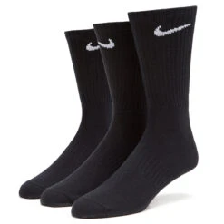 Nike SB Everyday Lightweight Crew Socks - Black/White