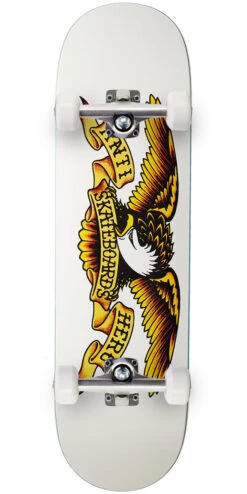Anti-Hero Classic Eagle Skateboard Complete - White - 8.75"