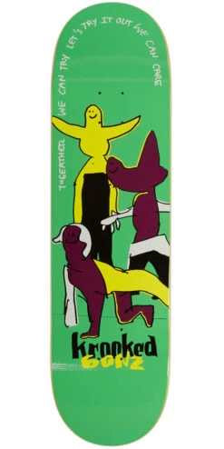 Krooked Gonz 2gether Skateboard Deck - Green - 8.62"