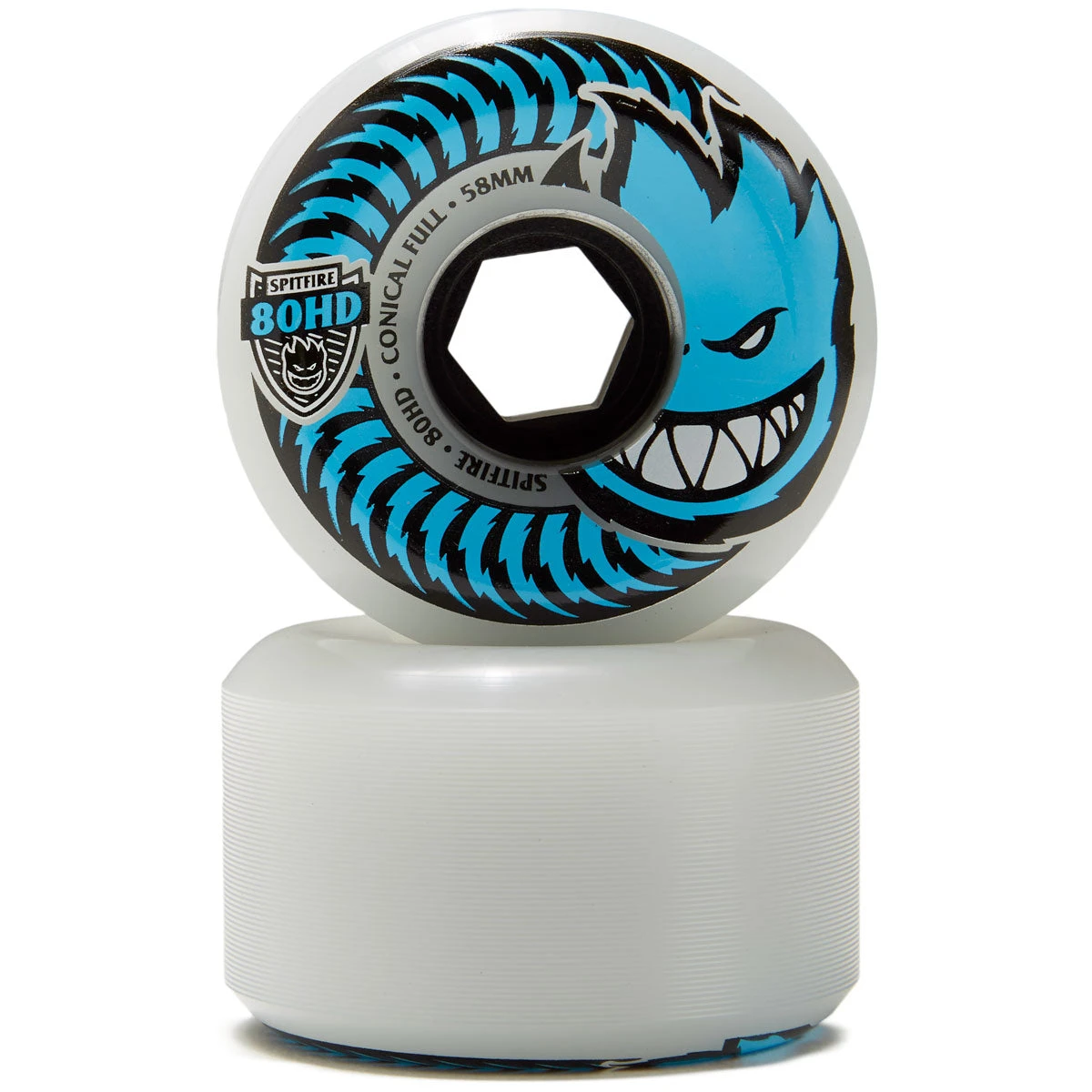 Spitfire 80hd Conical Full Skateboard Wheels - Natural - 58mm - Image 2