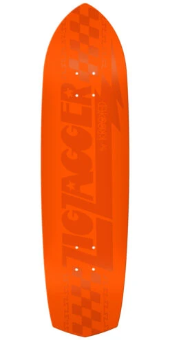 Krooked Zig Zagger Tonals Skateboard Deck - Orange - 8.62"