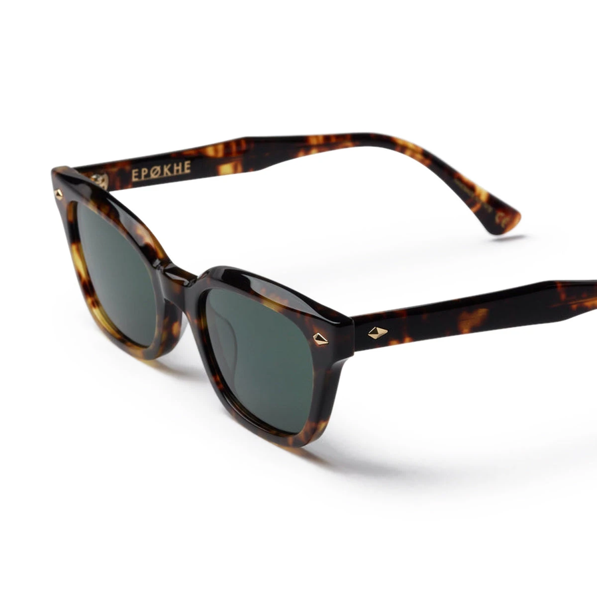 Epokhe Ceremony Sunglasses - Tortoise Polished/Green Polarised - Image 3