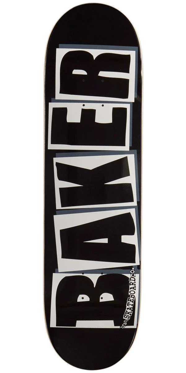 Baker Brand Logo Skateboard Deck - Black/White - 8.475"