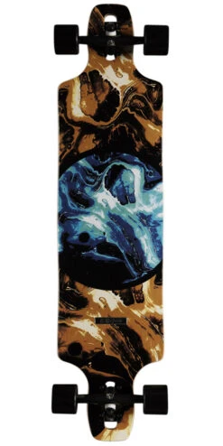 DB Paradigm 41" Pre-Built Longboard Complete - Blue/Gold